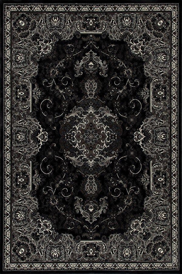 Detailed dark floral textile